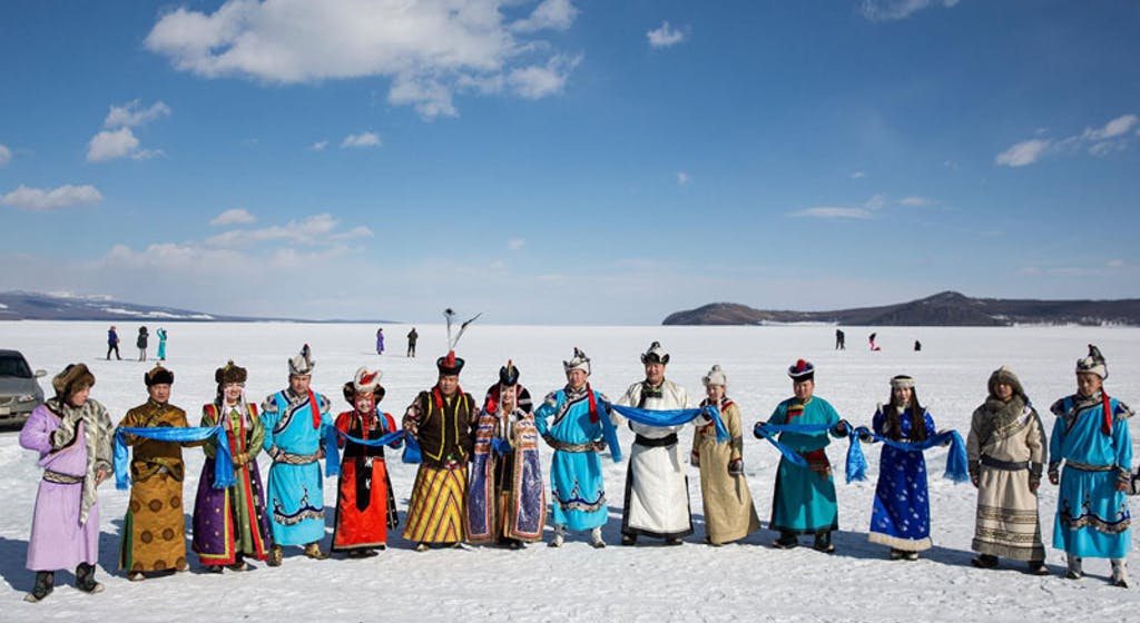 Celebrate Mongolia's winter on an ancient, frozen lake